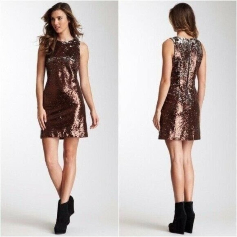 W118 Walter Baker Aleesa Reversible Sequin Dress S